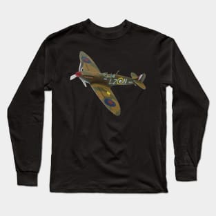 Spitfire Model Aircraft Long Sleeve T-Shirt